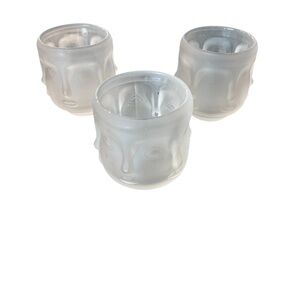 Infinite Buddha Frosted Tiki Cups Votives Three